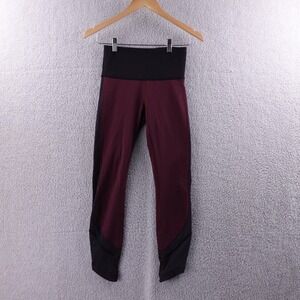 Lululemon Align High Rise Leggings Burgundy Black Size 4 Athletic Performance